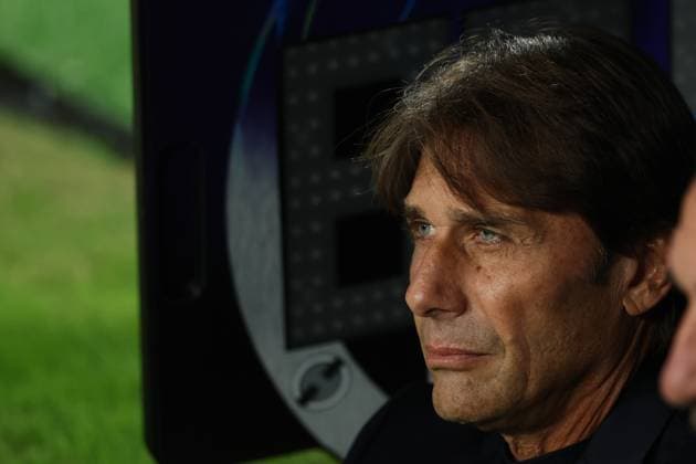 Antonio Conte head coach of SSC Napoli prior to the UEFA Champions League 2025 2026 football match between SSC Napoli and Eintracht Frankfurt at Diego Armando Maradona stadium in Naples (Italy), November 04th, 2025. cesarexpurini