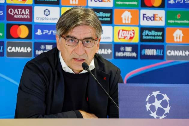 Football UEFA Champions League C1 PHOTOPQR LA PROVENCE SPEICH Frederic ; Marseille ; 04 11 2025 ; Football UEFA Champions League Phase de ligue Journee 4 Olympique de Marseille ( OM ) - Atalanta Bergame Conference de presse de l’Atalanta au Stade Velodrome Ivan JURIC coach Mario PASALIC joueur - Atalanta press conference, PK, Pressekonferenz at Stade Vélodrome Marseille, 04 11 2025 – UEFA Champions League Group Stage, Matchday 4 Olympique de Marseille (OM) vs. Atalanta Bergamo Marseille Autre France  Copyright: xPHOTOPQR LAxPROVENCE MAXPPPxSPEICHxFredericx 20251104PVL5678 20251104PVL5678