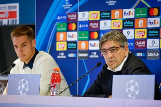 Football UEFA Champions League C1 PHOTOPQR LA PROVENCE SPEICH Frederic ; Marseille ; 04 11 2025 ; Football UEFA Champions League Phase de ligue Journee 4 Olympique de Marseille ( OM ) - Atalanta Bergame Conference de presse de l’Atalanta au Stade Velodrome Ivan JURIC coach Mario PASALIC joueur - Atalanta press conference, PK, Pressekonferenz at Stade Vélodrome Marseille, 04 11 2025 – UEFA Champions League Group Stage, Matchday 4 Olympique de Marseille (OM) vs. Atalanta Bergamo Marseille Autre France  Copyright: xPHOTOPQR LAxPROVENCE MAXPPPxSPEICHxFredericx 20251104PVL5680 20251104PVL5680
