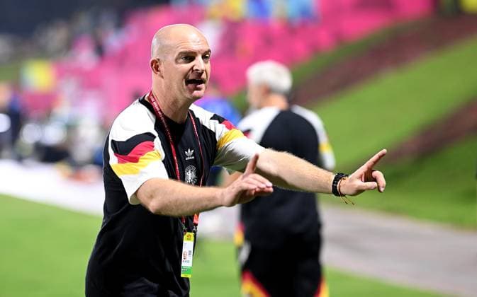 Football, Juniors U 17 World Cup 2025 Doha Qatar Preliminary round 04 11 2025 Group G Germany Colombia Coach Marc Patrick Meister Germany