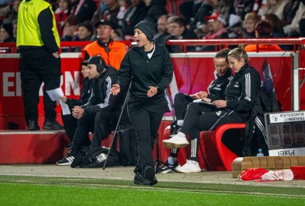 Soccer, Women, Season 2025 2026, Google Pixel Women Bundesliga 9 Matchday , 1 FC Union Berlin VfL Wolfsburg, Coach Ailien Poese 1 FC Union , 04 11 2025, Copyright: xMatthiasxKochx