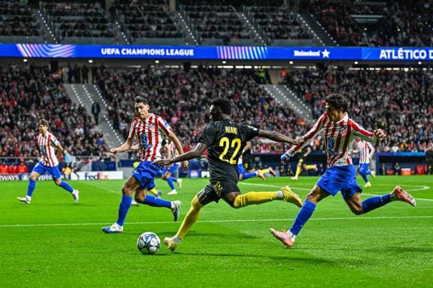 Atletico de Madrid v Royale Union Saint-Gilloise - UEFA Champions League MADRID, SPAIN - NOVEMBER 04 : Niang Ousseynou midfielder of Union Saint-Gilloise in action during the UEFA Champions League 2025 26 League Phase MD4 match between Atletico de Madrid and Royale Union Saint-Gilloise on November 4, 2025 in Madrid, Spain, 04 11 2025 Madrid Spain  Copyright: xJanxDexMeuleneirx