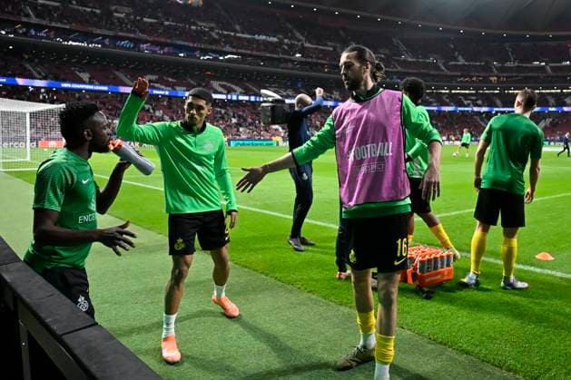 Atletico de Madrid v Royale Union Saint-Gilloise - UEFA Champions League MADRID, SPAIN - NOVEMBER 04 : Burgess Christian defender of Union Saint-Gilloise before the start of the game during the UEFA Champions League 2025 26 League Phase MD4 match between Atletico de Madrid and Royale Union Saint-Gilloise on November 4, 2025 in Madrid, Spain, 04 11 2025 Madrid Spain  Copyright: xJanxDexMeuleneirx