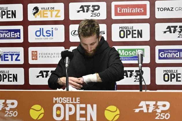 Open de Moselle 2025 - Tennis - ATP, Tennis Herren - Open de Moselle 2025 - 04 11 2025 - Francesco Passaro - Italie MetzFrance  Copyright: xChryslenexCaillaud xPznewsx