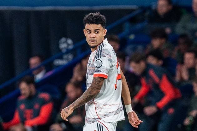 04 11 2025, Paris Saint Germain vs FC Bayern Munich, UEFA Champions League, 04 Matchday Luis Diaz FC Bayern Munich, 14 Copyright: xBahhoxKarax