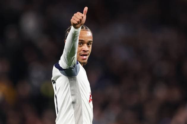 Tottenham Hotspur gegen F C Kopenhagen 04. November 2025, London UEFA Champions League Liga Etappe Tottenham Hotspur gegen F C Kopenhagen Xavi Simons von Tottenham Hotspur Foto Jacques Feeney Abseits London UK  Copyright: xJacquesxFeeneyx xOffsidexOffside