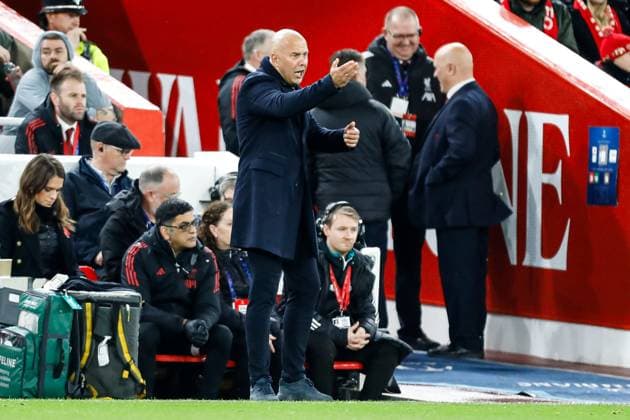 Liverpool v Real Madrid UEFA Champions League Liverpool manager Arne Slot during the UEFA Champions League match at Anfield, Liverpool UK Newspapers OUT Copyright: xMaxxTomlinsonx FIL-22464-0055
