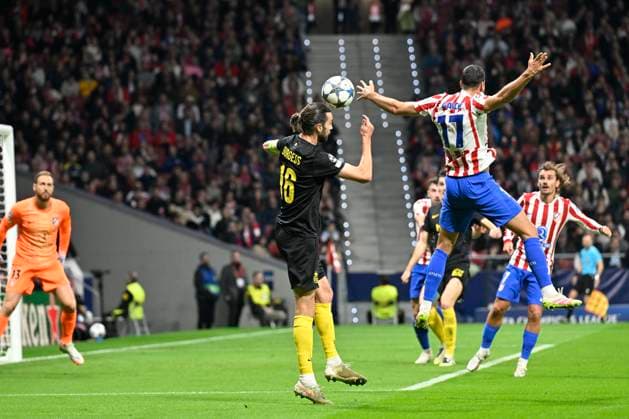 Atletico de Madrid v Royale Union Saint-Gilloise - UEFA Champions League MADRID, SPAIN - NOVEMBER 04 : Burgess Christian defender of Union Saint-Gilloise during the UEFA Champions League 2025 26 League Phase MD4 match between Atletico de Madrid and Royale Union Saint-Gilloise on November 4, 2025 in Madrid, Spain, 04 11 2025 Madrid Spain  Copyright: xJanxDexMeuleneirx