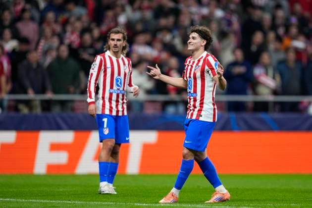 November 4, 2025, Madrid, Madrid, SPAIN: Julian Alvarez of Atletico de Madrid celebrates a goal during the UEFA Champions League 2025 26 League Phase MD4 match between Atletico de Madrid and R. Union Saint-Gilloise at Estadio Metropolitano on November 04, 2025 in Madrid, Spain. Madrid SPAIN - ZUMAa181 20251104_zaa_a181_166 Copyright: xOscarxJ.xBarrosox