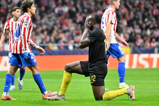 Atletico de Madrid v Royale Union Saint-Gilloise - UEFA Champions League MADRID, SPAIN - NOVEMBER 04 : David Promise Oluwatobi forward of Union Saint-Gilloise missing an opportunity during the UEFA Champions League 2025 26 League Phase MD4 match between Atletico de Madrid and Royale Union Saint-Gilloise on November 4, 2025 in Madrid, Spain, 04 11 2025 Madrid Spain  Copyright: xJanxDexMeuleneirx