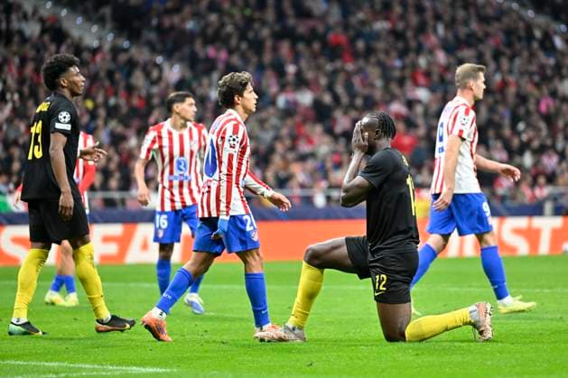 Atletico de Madrid v Royale Union Saint-Gilloise - UEFA Champions League MADRID, SPAIN - NOVEMBER 04 : David Promise Oluwatobi forward of Union Saint-Gilloise missing an opportunity during the UEFA Champions League 2025 26 League Phase MD4 match between Atletico de Madrid and Royale Union Saint-Gilloise on November 4, 2025 in Madrid, Spain, 04 11 2025 Madrid Spain  Copyright: xJanxDexMeuleneirx