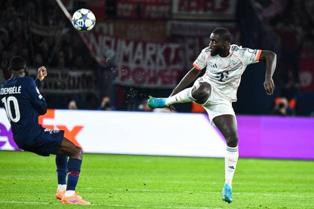 FOOTBALL : Paris Saint Germain vs FC Bayern Munich - Ligue des Champions - Phase de Ligue - JournÃ e 4 - 04 11 2025 Dayot Upamecano (Bayern Munich) ParisFrance  Copyright: xLaptistex