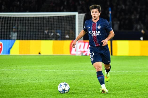 FOOTBALL : Paris Saint Germain vs FC Bayern Munich - Ligue des Champions - Phase de Ligue - JournÃ e 4 - 04 11 2025 Joao Neves (Paris SG) ParisFrance  Copyright: xLaptistex