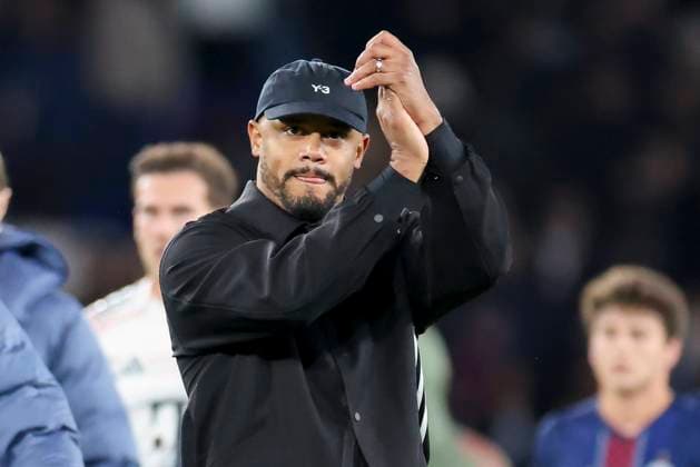 Trainer Vincent Kompany (FC Bayern Muenchen) jubelt, UEFA Champions League 2025 26 League Phase MD4, Paris Saint-Germain v FC Bayern München, Parc des Princes am 05. November 2025 in Paris, Frankreich. (Foto von Marco Steinbrenner DeFodi Images) Trainer Vincent Kompany (FC Bayern Muenchen) cheers, UEFA Champions League 2025 26 League Phase MD4, Paris Saint-Germain v FC Bayern München, Parc des Princes, November 5, 2025 in Paris, France. (Photo by Marco Steinbrenner DeFodi Images) Coach Vincent Kompany FC Bayern Muenchen cheers, UEFA Champions League 2025 26 League Phase MD4, Paris Saint Germain v FC Bayern München, Parc des Princes on November 05, 2025 in Paris, France Photo by Marco Steinbrenner DeFodi Images Coach Vincent Kompany FC Bayern Muenchen cheers, UEFA Champions League 2025 26 League Phase MD4, Paris Saint Germain v FC Bayern München, Parc des Princes, November 5, 2025 in Paris, France Photo by Marco Steinbrenner DeFodi Images