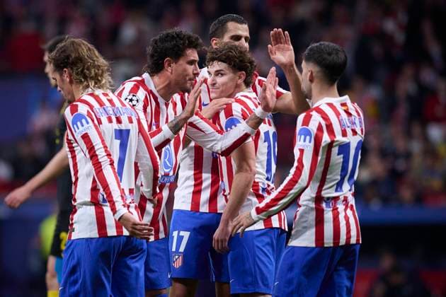 UEFA Champions League Atletico Madrid vs Union Saint Gilloise at Riyadh Air Metropolitano Stadium in Madrid, Spain. 04 November 2025 Julian Alvarez celebrates a goal 900 Cordon Press  900 CordonxPress LOF - UEFA Champions League Atletico Madrid vs Union Saint Gillo