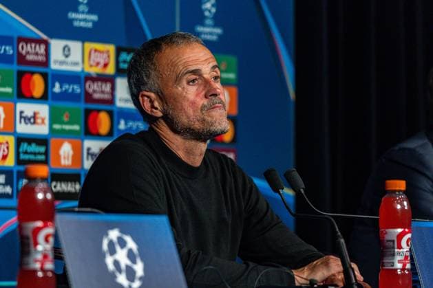 04 11 2025, Paris Saint Germain vs FC Bayern Munich, UEFA Champions League, 04 Matchday Press Conference Luis Enrique Copyright: xBahhoxKarax