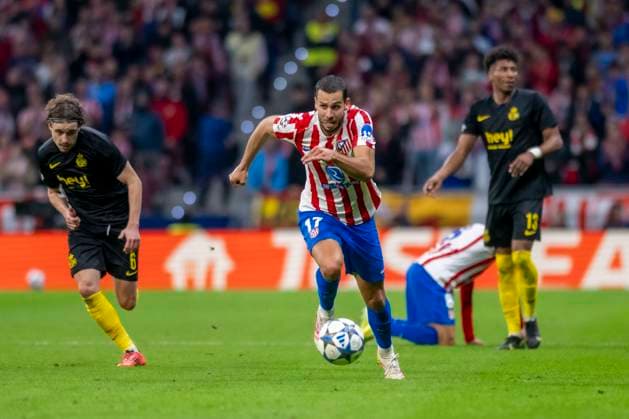 November 5, 2025, Madrid, Madrid, Spain: DAVID HANCKO of ATLETICO DE MADRID jogs during the Champions League match, league match 4 between ATLETICO DE MADRID and ROYALE UNION SAINT-GILLOISE, held on November 4, 2025, at the Riad Air Metropolitano, Madrid, Spain. Madrid Spain - ZUMAc312 20251105_zsp_c312_059 Copyright: xOscarxManuelxSanchezx