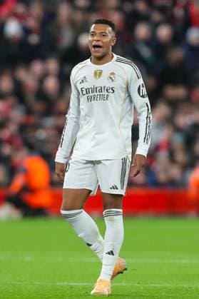 Liverpool v Real Madrid, UEFA Champions League Kylian MbappÃ Of Real Madrid during the Liverpool v Real Madrid UEFA Champions League Round 1 League Stage match at Anfield, Liverpool, England on 4 November 2025 Credit: Lee Keuneke Every Second Media Editorial use only. All images are copyright Every Second Media Limited. No images may be reproduced without prior permission. Copyright: xIMAGO EveryxSecondxMediax ESM-1654-0144 LeexKeunekex xEveryxSecondxMediax