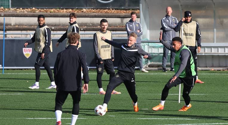 Football, EL, VfB Stuttgart training