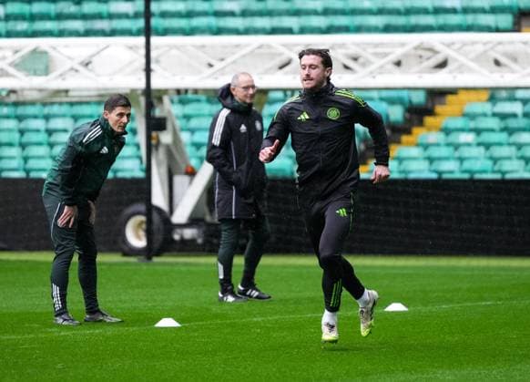 Ahead of the UEFA Champions League Game against FC Midtjylland Anthony Ralston of Celtic during a training session at Celtic Park, Glasgow. Celtic Team Training, Football, Celtic Park, Glasgow, Scotland, UK - 05 Nov 2025Glasgow Celtic Park United Kingdom EDITORIAL USE ONLY No use with unauthorised audio, video, data, fixture lists, club league logos or live services. Online in-match use limited to 120 images, no video emulation. No use in betting, games or single club league player publications. Copyright: xStuartxWallace Shutterstockx 15691499o