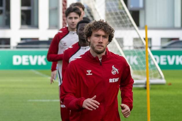 05 11 2025, Soccer 1 Bundesliga, Season 2025 2026, public training, 1 FC Koeln at the training ground at Geissbockheim in Koeln Luca Waldschmidtc 1 FC Koeln, 07 at athletics training Photo Kirchner Media TH Copyright: xKirchner-Media THx