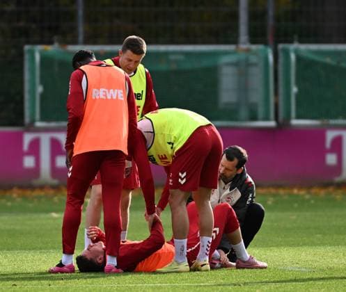 05 11 2025, xophax, Fußball 1 Bundesliga, 1 FC Koeln Training Derbywoche Said El Mala verletzt DFL DFB REGULATIONS PROHIBIT ANY USE OF PHOTOGRAPHS as IMAGE SEQUENCES and or QUASI VIDEO Koeln