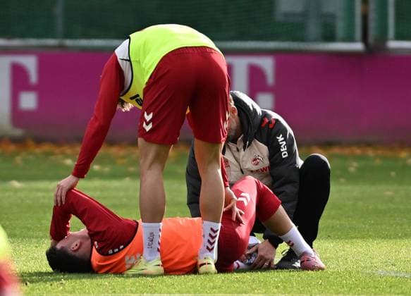05 11 2025, xophax, Fußball 1 Bundesliga, 1 FC Koeln Training Derbywoche Said El Mala verletzt DFL DFB REGULATIONS PROHIBIT ANY USE OF PHOTOGRAPHS as IMAGE SEQUENCES and or QUASI VIDEO Koeln