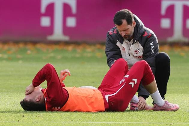 1 FC Köln 1 FC Köln, training, Said El Mala 1 FC Köln injured in training, 05 11 2025, picture