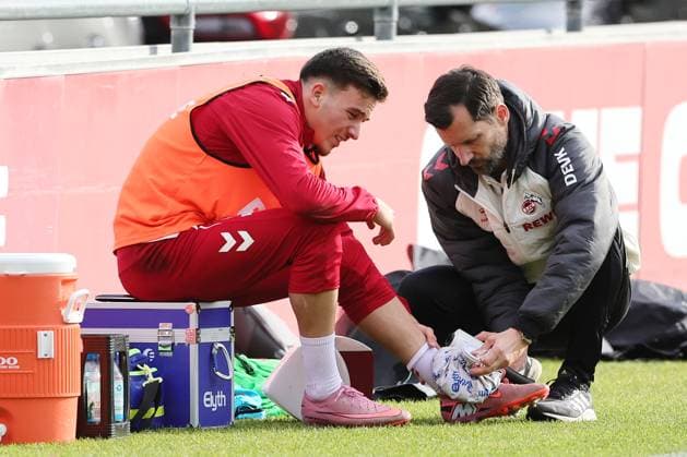 1 FC Köln 1 FC Köln, training, Said El Mala 1 FC Köln injured in training, 05 11 2025, picture