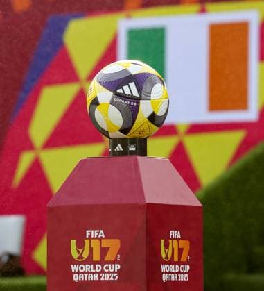 2025 FIFA Under 17 World Cup Group J, Aspire Zone Pitch 3, Doha, Qatar 5 11 2025 Panama vs Republic of Ireland A view of the match ball A view of the match ball 5 11 2025  Copyright: x INPHOx IMG_5306