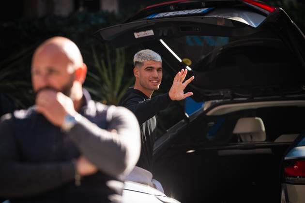 Tennis, ATP Finals in Turin, Carlos Alcaraz arrival