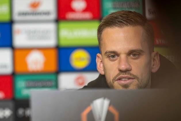 SOCCER - UEFA EL, Sturm vs Nottingham GRAZ,AUSTRIA,05.NOV.25 - SOCCER - UEFA Europa League, SK Sturm Graz vs Nottingham Forest, preview, press conference, PK, Pressekonferenz Sturm. Image shows Tomi Horvat (Sturm).  GEPAxpictures xAvnixRetkoceri
