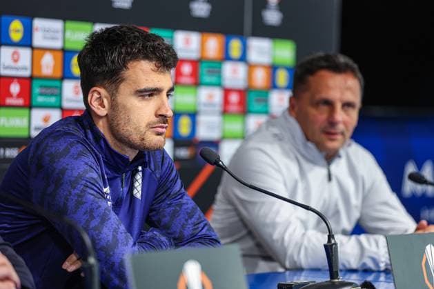 GNK Dinamo press conference, PK, Pressekonferenz GNK Dinamo player Sandro Kulenovic during press conference before UEFA Europa League group phase football match with Celta Vigo in Zagreb, Croatia on 05. November 2025.  GoranxStanzl PIXSELL