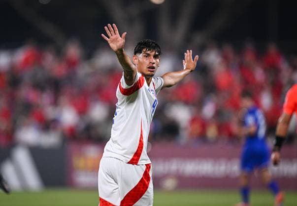 Football, Juniors U 17 World Cup 2025 Doha Qatar Preliminary round 05 11 2025 Group K France Chile Yastin Cuevas Chile