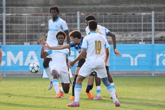 Youth League : OM contre Atalanta au stade Francis-Turcan à Martigues PHOTOPQR LA PROVENCE LAURENSON Philippe ; Martigues ; 05 11 2025 ; Youth League : OM contre Atalanta au stade Francis-Turcan à Martigues Martigues Bouches-du-Rhône France  Copyright: xPHOTOPQR LAxPROVENCE MAXPPPxLAURENSONxPhilippex 20251105PVL8284 20251105PVL8284