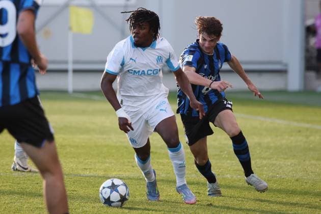 Youth League : OM contre Atalanta au stade Francis-Turcan à Martigues PHOTOPQR LA PROVENCE LAURENSON Philippe ; Martigues ; 05 11 2025 ; Youth League : OM contre Atalanta au stade Francis-Turcan à Martigues Martigues Bouches-du-Rhône France  Copyright: xPHOTOPQR LAxPROVENCE MAXPPPxLAURENSONxPhilippex 20251105PVL8288 20251105PVL8288