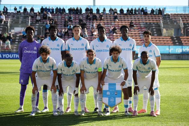 Youth League : OM contre Atalanta au stade Francis-Turcan à Martigues PHOTOPQR LA PROVENCE LAURENSON Philippe ; Martigues ; 05 11 2025 ; Youth League : OM contre Atalanta au stade Francis-Turcan à Martigues Martigues Bouches-du-Rhône France  Copyright: xPHOTOPQR LAxPROVENCE MAXPPPxLAURENSONxPhilippex 20251105PVL8291 20251105PVL8291