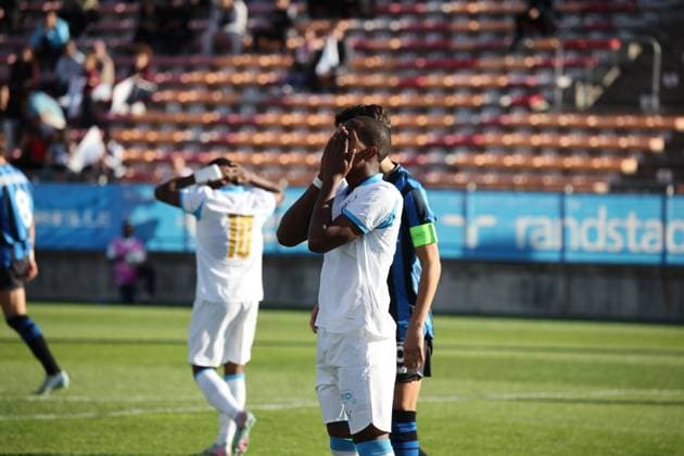 Youth League : OM contre Atalanta au stade Francis-Turcan à Martigues PHOTOPQR LA PROVENCE LAURENSON Philippe ; Martigues ; 05 11 2025 ; Youth League : OM contre Atalanta au stade Francis-Turcan à Martigues Martigues Bouches-du-Rhône France  Copyright: xPHOTOPQR LAxPROVENCE MAXPPPxLAURENSONxPhilippex 20251105PVL8294 20251105PVL8294