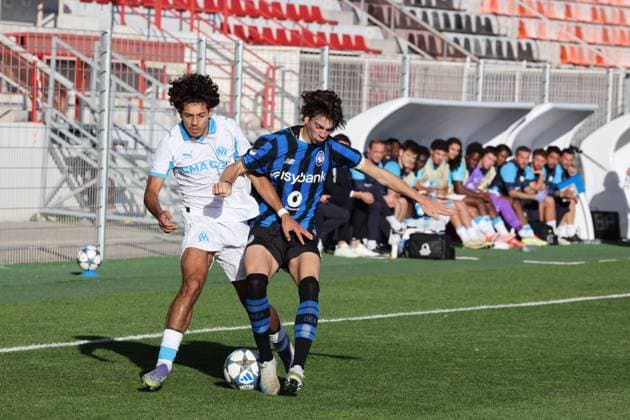 Youth League : OM contre Atalanta au stade Francis-Turcan à Martigues PHOTOPQR LA PROVENCE LAURENSON Philippe ; Martigues ; 05 11 2025 ; Youth League : OM contre Atalanta au stade Francis-Turcan à Martigues Martigues Bouches-du-Rhône France  Copyright: xPHOTOPQR LAxPROVENCE MAXPPPxLAURENSONxPhilippex 20251105PVL8303 20251105PVL8303