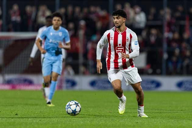 UEFA Youth League 1 FC Köln Racing FC Union Luxembourg 05 11 2025 Fayssal Harchaoui 1 FC Köln U19, 10 UEFA Youth League, second leg of the Champions Route Round 2, 1 FC Köln Racing FC Union Luxembourg, on 05 11 2025, Franz Kremer Stadium, Cologne Copyright: xBEAUTIFULxSPORTS Meuselx