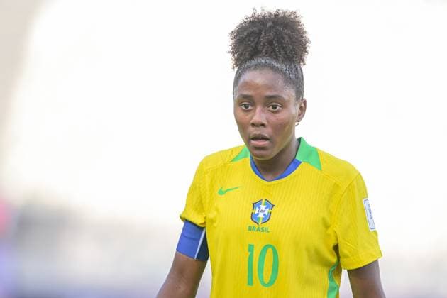 10 Kaylane (Midfielder) of Brazil U-17 during the FIFA U-17 Women s World Cup Morocco 2025 Semifinal match between Brazil and Korea DPR in Rabat, Morocco, on November 5, 2025, at the Olympic Stadium  Copyright: xAndreaxAmato IPAxSportx xipa-agency.netx xx IPA_67567074 IPA_Agency_IPA67567074