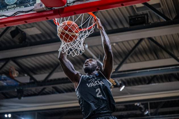 Basketball FIBA Europe Cup, Season 2025 2026, Men, Main Round, Group Stage, Matchday 4, 05 11 2025, RASTA Vechta CS Valcea 1924 Deandre Pinckney 2 CS Valcea 1924 at Dunk Vechta RASTA Dome Niedersachsen Germany