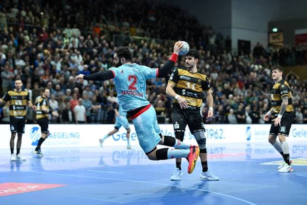 Ruben Marchan MT Melsungen , 2 HC Elbflorenz 2006 vs MT Melsungen, DHB Cup Men, Season 2025 2026, 05 11 2025 HC Elbflorenz 2006 vs MT Melsungen, DHB Cup Men, Season 2025 2026, 05 11 2025 Dresden Copyright: xEibner-Pressefoto xHoepnerx EP_PHR