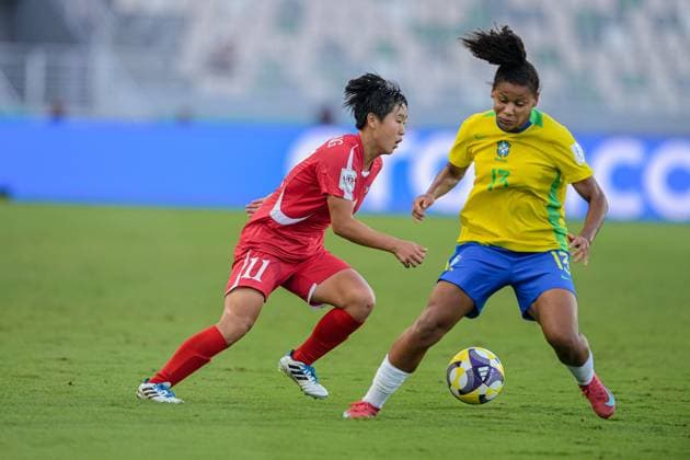 CALCIO - FIFA Mondiali - U17, U 17 Women - Semifinal - Brazil vs North Korea 11 Pak P. Rye Yong (Midfielder) of Korea DPR U-17 is in action during the FIFA U-17 Women s World Cup Morocco 2025 Semifinal match between Brazil and Korea DPR in Rabat, Morocco, on November 5, 2025, at the Olympic Stadium Morocco Morocco  Copyright: xIPAxSport ABACAx