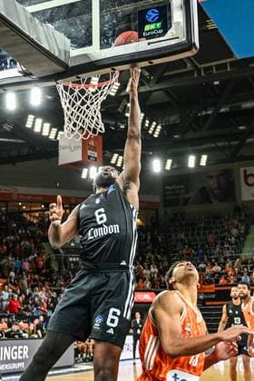 6 Matchday BKT Euro Cup Ratiopharm Ulm v London Lions, Ratiopharm Arena Ulm 07 11 2025 Morayo Soluade London Lions, 6 Ulm 07 11 2025 6 Matchday BKT EuroCup, Ratiopharm Ulm v London Lions, Ratiopharm Arena Ulm Copyright: xBEAUTIFULxSPORTS Märklx