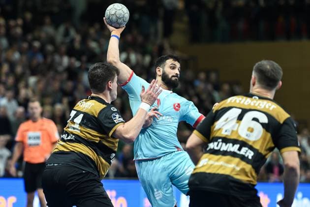Mohamed Amine Darmoul MT Melsungen , 71 HC Elbflorenz 2006 vs MT Melsungen, DHB Cup Men, Season 2025 2026, 05 11 2025 HC Elbflorenz 2006 vs MT Melsungen, DHB Cup Men, Season 2025 2026, 05 11 2025 Dresden Copyright: xEibner-Pressefoto xHoepnerx EP_PHR