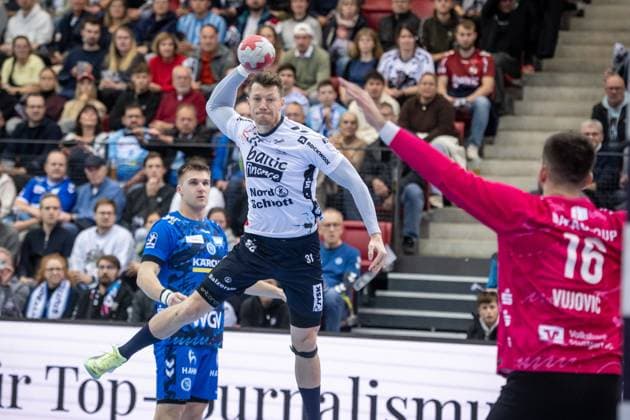 Handball, DHB Cup, TVB 1898 Stuttgart - SG Flensburg-Handewitt