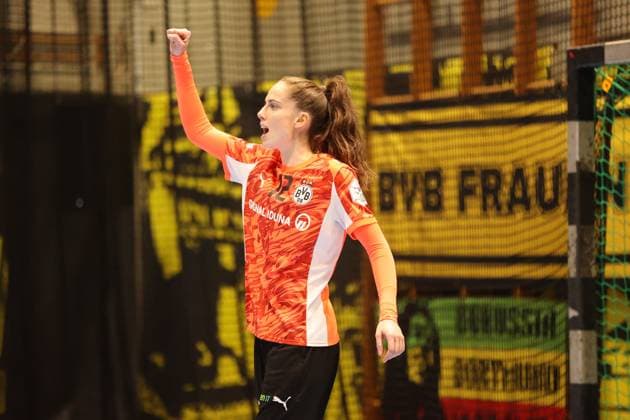 Sarah Wachter Borussia Dortmund GER, Borussia Dortmund vs. VfL Oldenburg, Handball, DHB Cup Women, Round of 16, Season 2025 2026, 05 11 2025 GER, Borussia Dortmund vs. VfL Oldenburg, Handball, DHB Cup Women, Round of 16, Season 2025 2026, 05 11 2025 Dortmund Copyright: xEibner-Pressefoto FrankxZeisingx EP_FZG