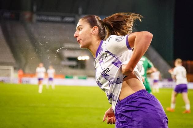 Germany Women Soccer Google Pixel Women Bundesliga 2025 26, 9 Matchday SGS Essen vs SV Werder Bremen Stadion an der Hafenstraße Laureta Elmazi SGS Essen, 11 Copyright: xJOERANxSTEINSIEKx