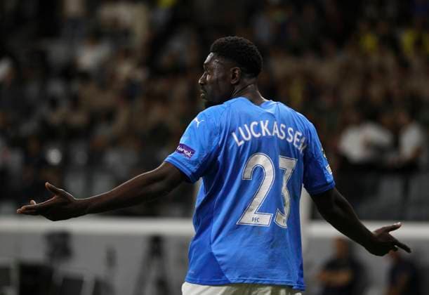 Cyprus Champions League Soccer Pafos Derrick Luckassen, the author of the winning goal, reacts during the Champions League soccer match between Pafos FC and Villarreal at Alphamega stadium in Limassol. Cyprus, Wednesday, November 5, 2025 Limassol Cyprus  Copyright: xDanilxShamkinx originalFilename:shamkin-notitle251105_npeCs.jpg